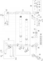 FORCELLA ANTERIORE / PIASTRA STERZO INFERIORE