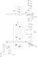 FORCELLA ANTERIORE / PIASTRA STERZO INFERIORE