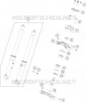 FORCELLA ANTERIORE / PIASTRA STERZO INFERIORE