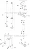 FORCELLA ANTERIORE / PIASTRA STERZO INFERIORE
