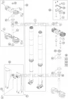 FORCELLA ANTERIORE / PIASTRA STERZO INFERIORE